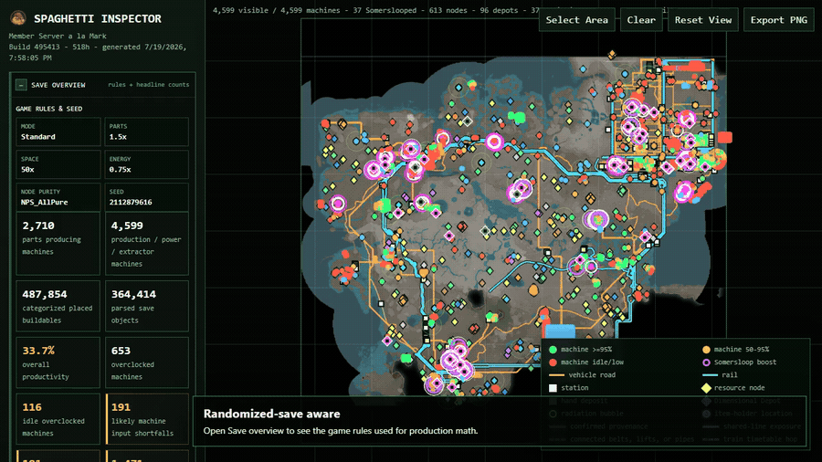 Animated randomized settings adjusted statistics